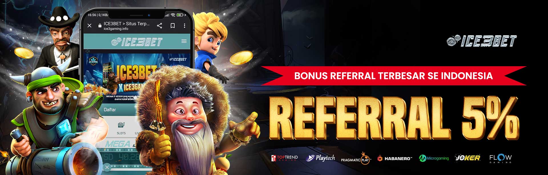 Bonus referral Terbesar se Indonesia Raya 5%