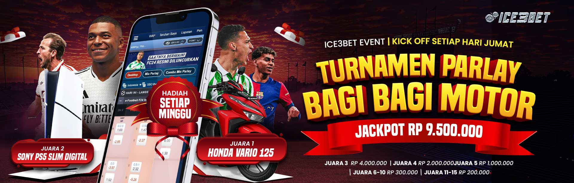 ICE3BET TURNAMEN PARLEY